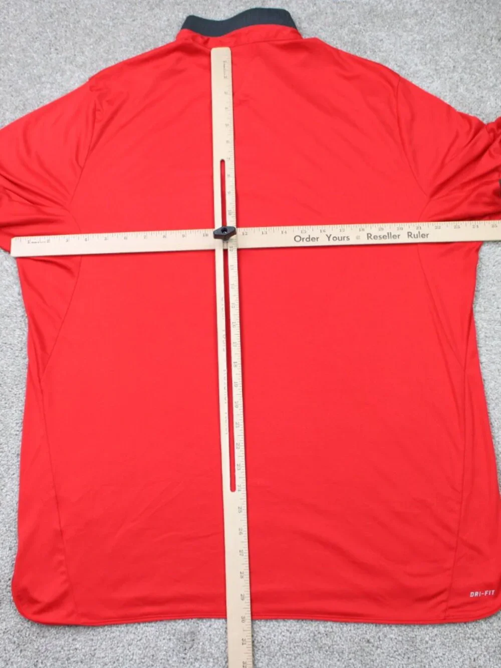 Nike Polo Shirt Mens 2XL XXL Red Advantage Solid Tennis Polo Blade Collar S/S